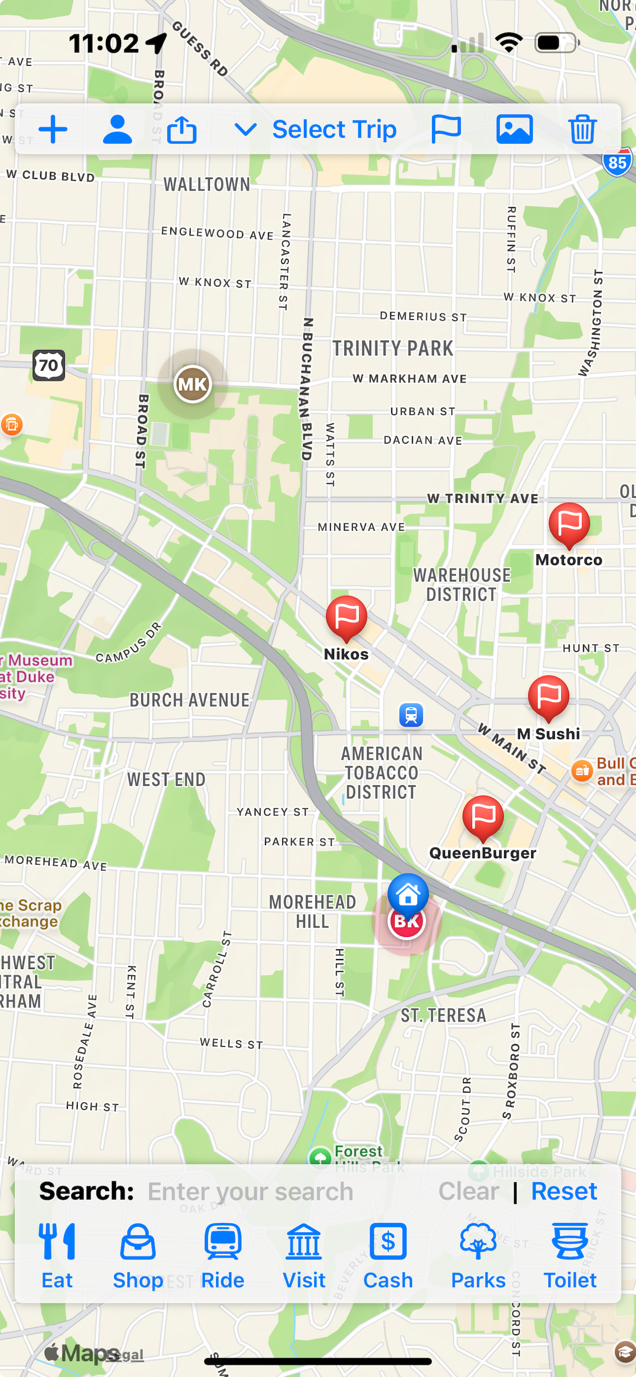 Travel Sage trip locationshare